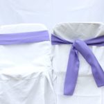 Silla plegable + funda + lazo lila