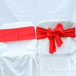 Silla plegable + funda + lazo rojo