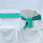 Silla plegable + funda + lazo turquesa